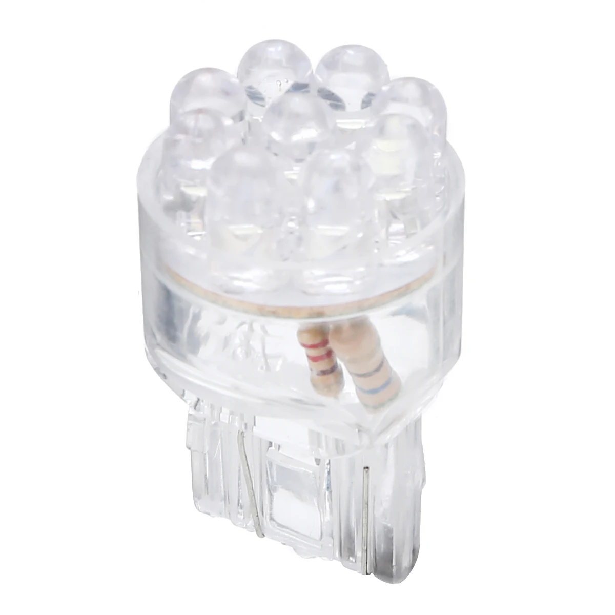 Mayitr 2 шт. DC12V 0,9 Вт T20 7443 7440 белый 9LED 36LM сигнал поворота автомобильный тормозной задний светильник лампа