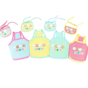 Kawaii Cartoon Summer Vest Dog Clothes Candy Color Shirt With Bibs For Small Dogs Bichon Tshirt Pet Clothing Puppy Cat Tank Top