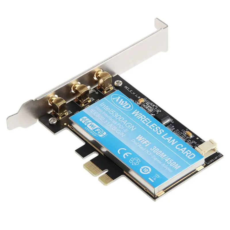 

For Intel 5300AGN 450M Dual Band 5GHz/2.4GHz PCI-E Wireless WiFi Network Adapter