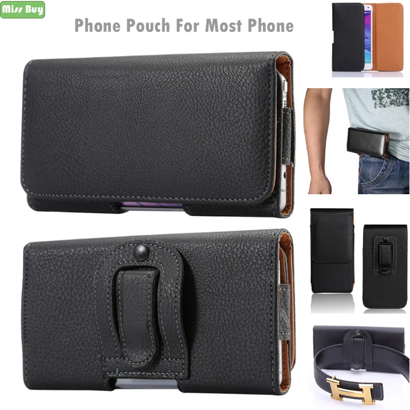 Phone Pouch Waist Case for Samsung galaxy Note 10 Leather Case for Samsung galaxy Note 10 Plus Flip Cover Holster Belt Phone Bag