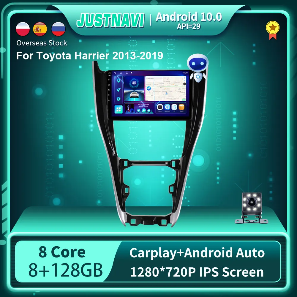 Автомагнитола на Android 10 0 для Toyota Harrier 2013-2019 с GPS мультимедийный стерео