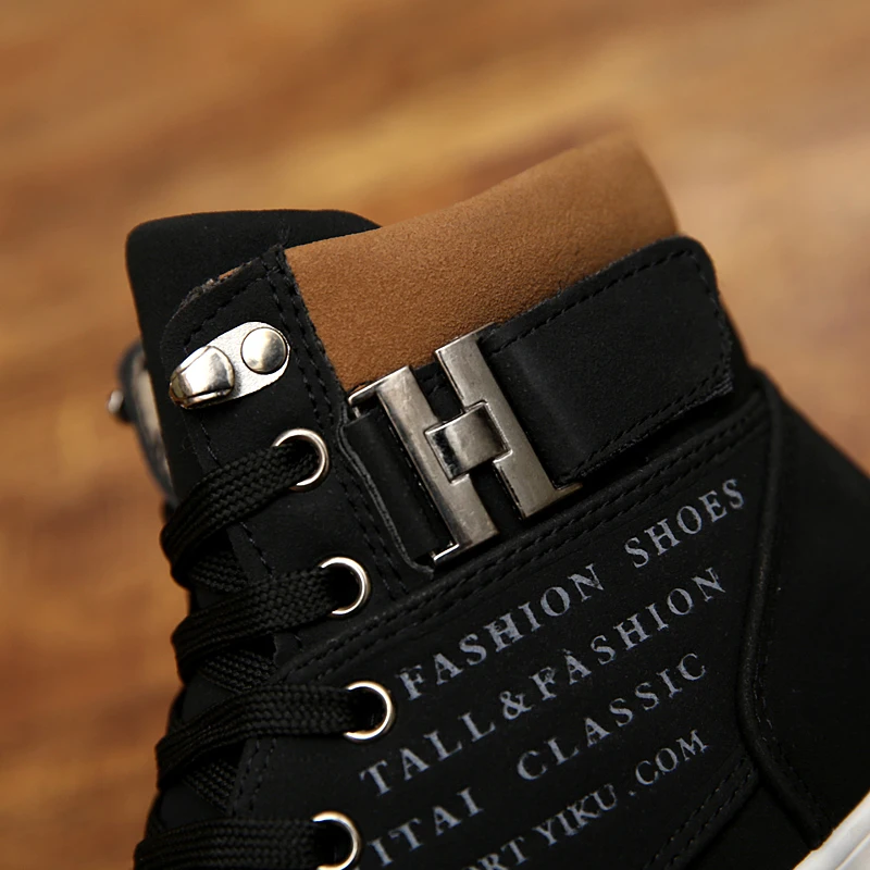 

BONJEAN Men's Ankle-Length Boots 2021 Autumn Winter Footwear Warm-Keep Canvas Shoes Lace-Up Casual Boots for Male BJ3568