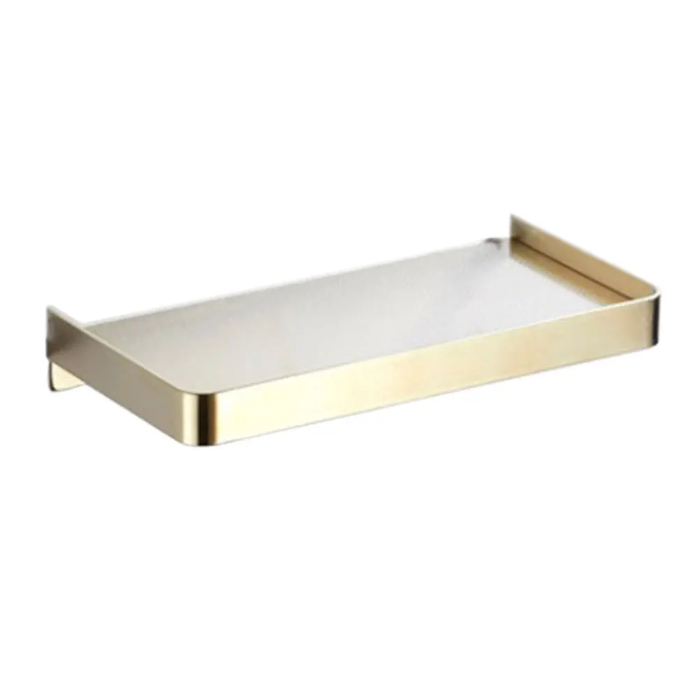 Полка для туалетной комнаты телефона шампуня ванной настенная черная щетка