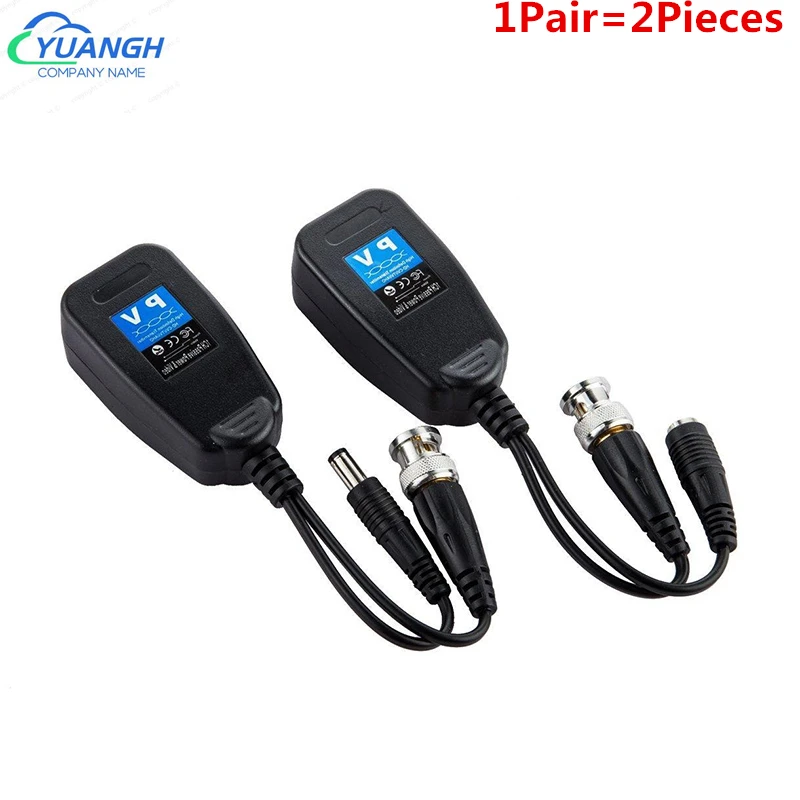 10 Pairs 1CH Passive Balun RJ45 CCTV Video Balun Coax BNC Video Power Transceiver to CAT5e/6 RJ45 Connector twisted pair