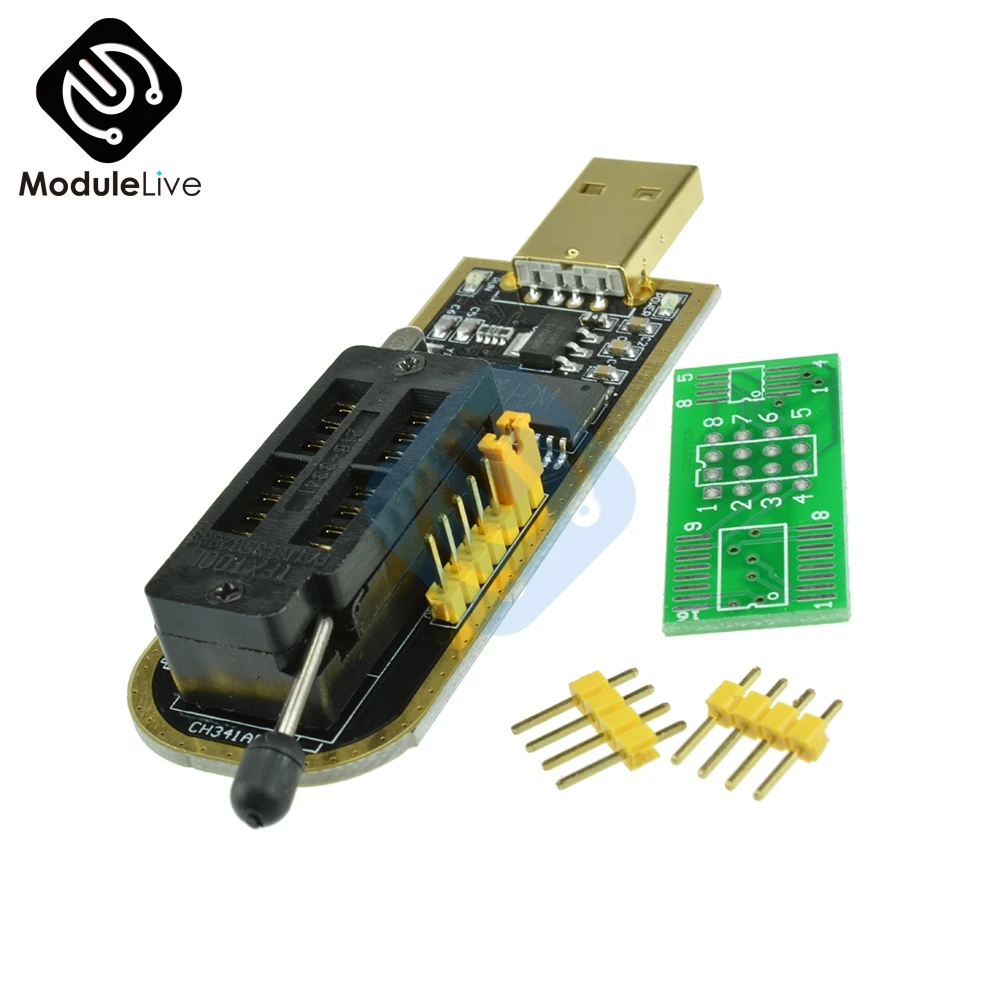 CH340G CH341 24 25 серия EEPROM Flash BIOS USB программатор SOP8 SOIC8 SOP Формат Флэш чип зажим для