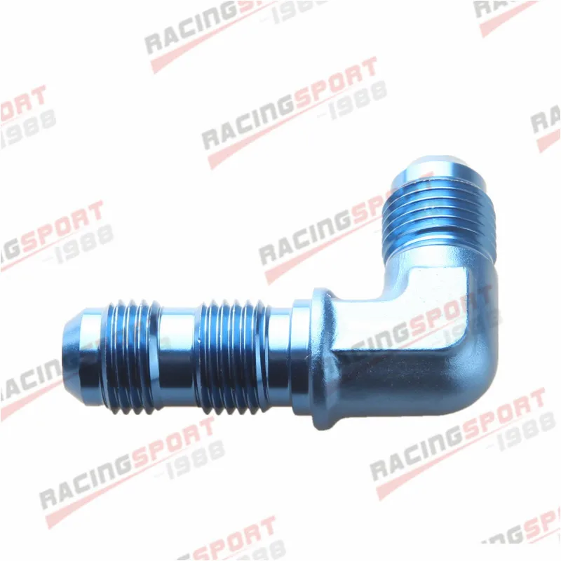 AN 6 90 градусов перегородка фитинг Алюминиевый адаптер синий|adapter fitting|an6 90an6 fitting |