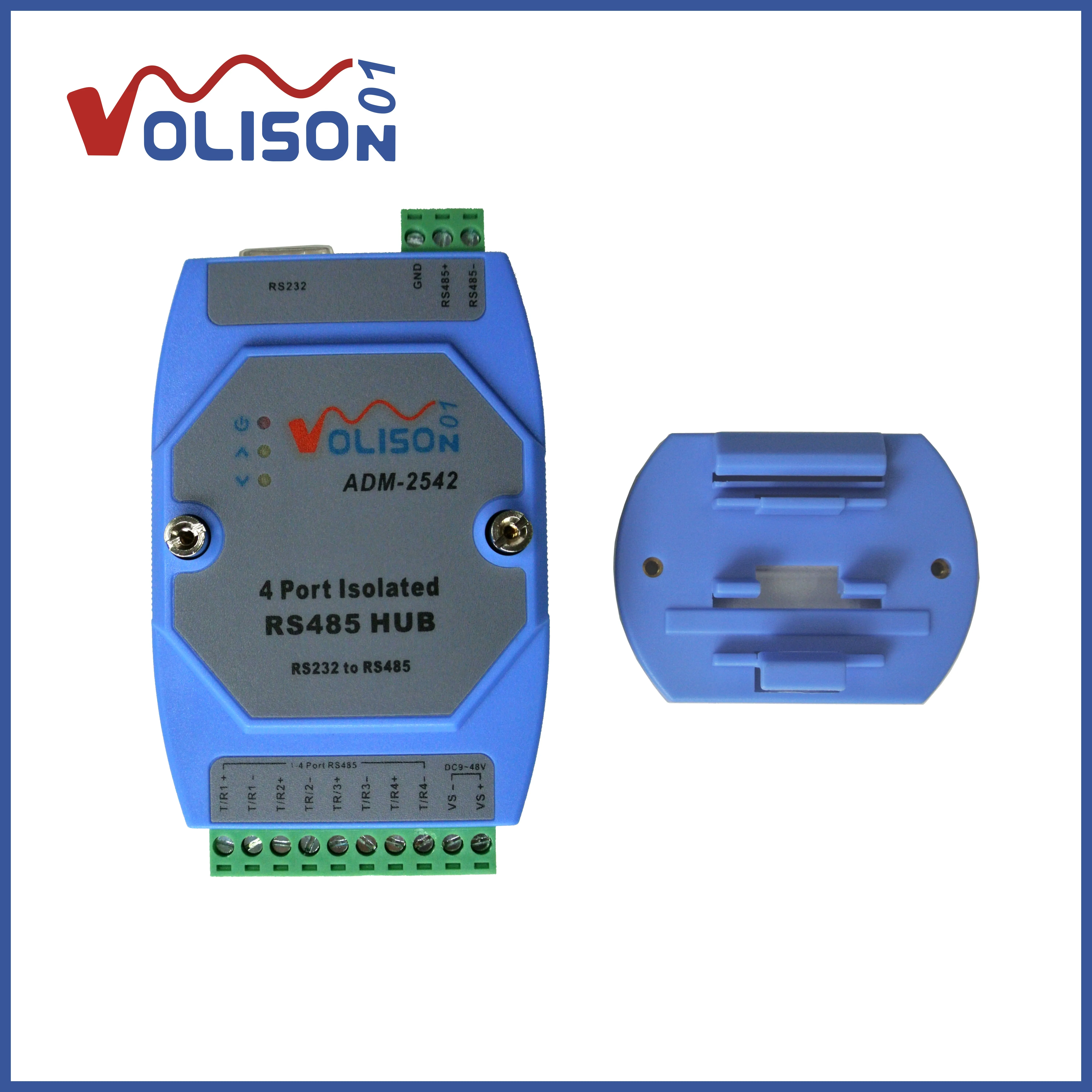 4-полосный изолированный 485 концентратор 4-портовый RS485 разветвитель 1 точка 4 sharer