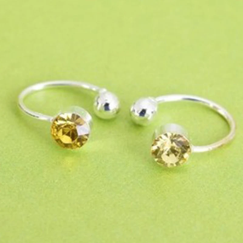 1 шт. Модные женские u образные хрустальные стразы клипсы для ушей серьги без