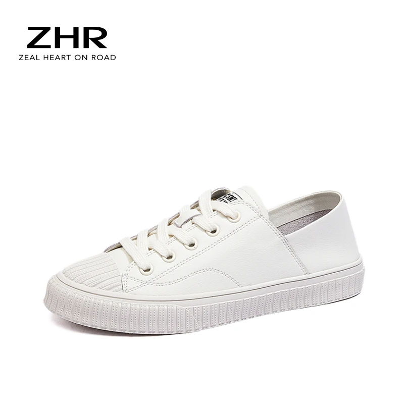

2021 Autumn Woman Shoes Fashion New Woman PU Leather Shoes Ladies Breathable Cute Heart Flats Casual Shoes White Sneakers