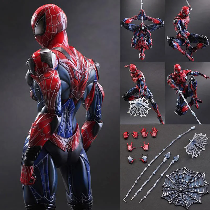 

Аниме Человек-паук Мстители подвижные запасные части супергерой ПВХ экшн коллекционные модели игрушки детские подарки на день рождения