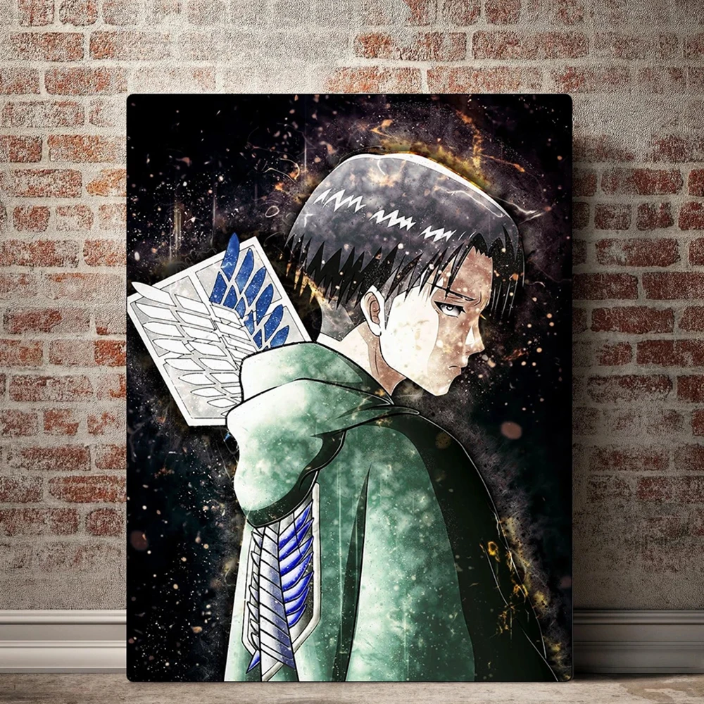 

Attack on Titan Canvas Poster Anime Modular Levi Ackerman Paintings HD Printed Wall Art Pictures Living Room Home Decor