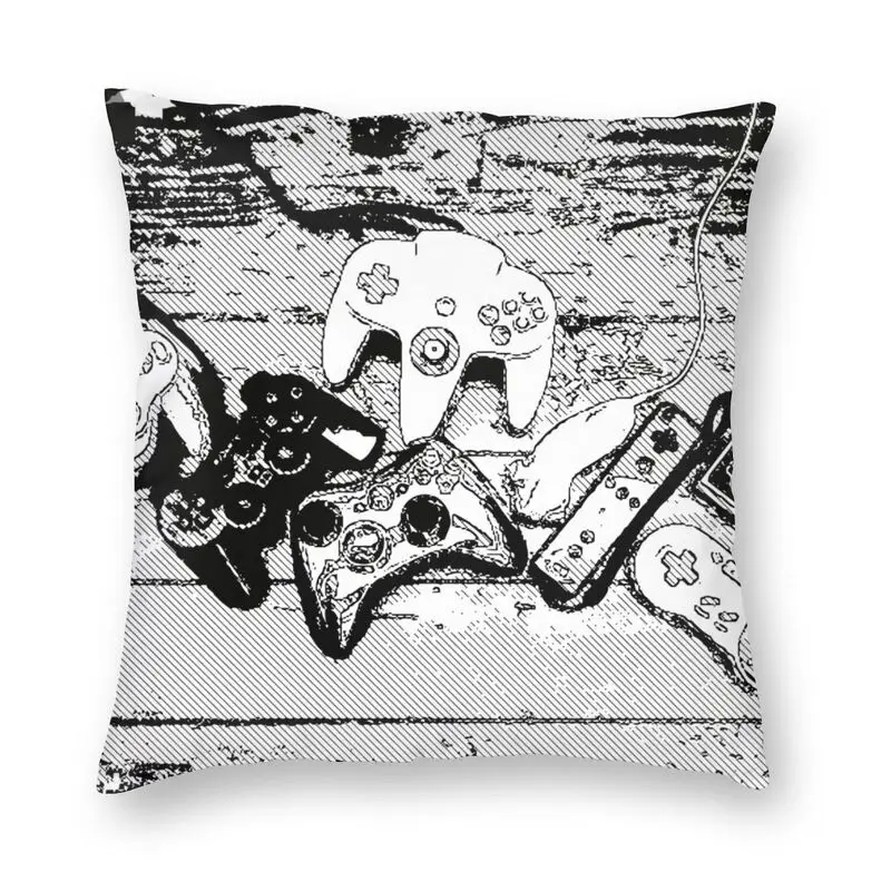 

Винтажный геймерский контроллер, коллекция Joysticks, наволочка для видеоигр, напольная подушка, чехол для телефона, домашний декор