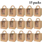 Мини-печенье коробка для конфет, одна коробка для маффинов, портативная коробка для кексов с розовым окошком, бутылка для мусса, грязи, пудинга, Упаковочная чашка, подарок для детей