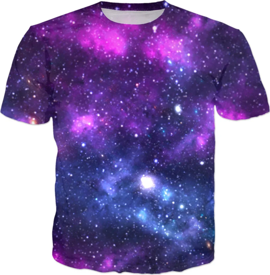

2020 Purple Nebula 3D Printed T Shirt Summer Tee Sexy Top Tees Dropship
