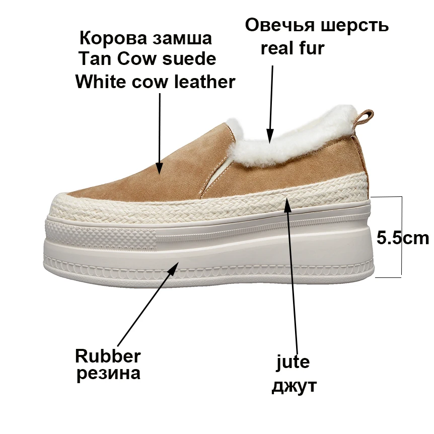 Женская обувь из натуральной кожи с натуральным мехом зимние теплые лоферы