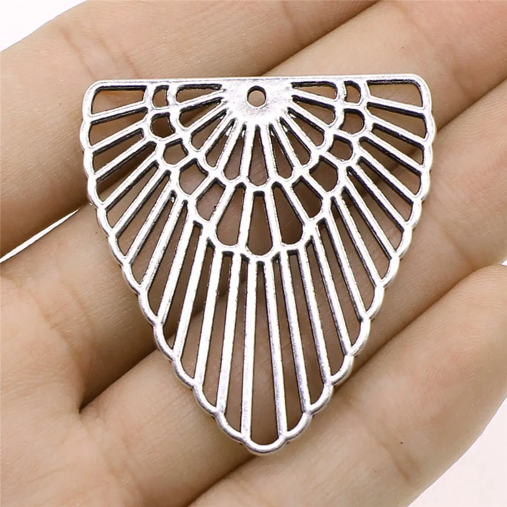 

Charms For Jewelry Making 1pcs Geometric Hollow Pendant For Earring Making Connectors 40x42mm