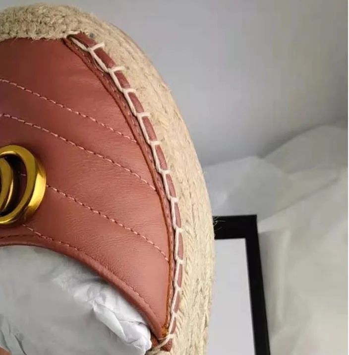 

2021 luxury brands Women's sandals Genuine Leather Wedge 10 CM heel height