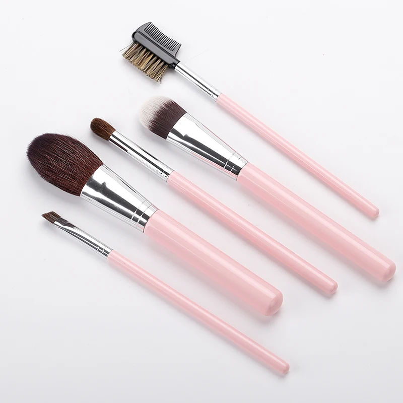 MITOOLS новинка 2019 5 шт. розовый набор кистей для макияжа твердая деревянная ручка