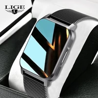 lige fashion ladies smart watch full screen touch waterproof heart rate fitness tracker monitoring women watches for android ios