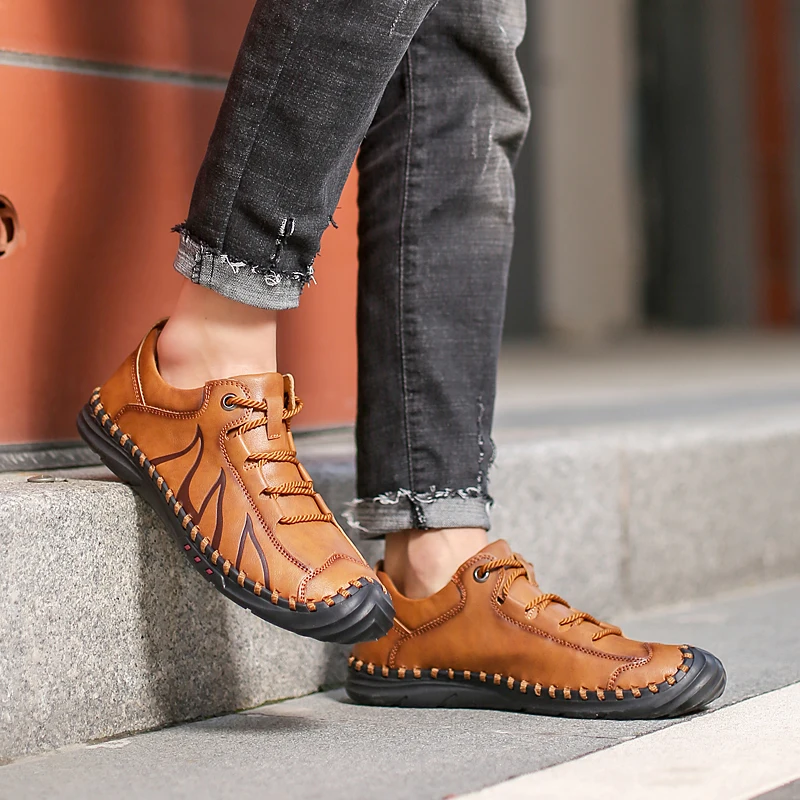 

Roman Sandals Men Sandalias Romanas Summer Men Sandals Zandalias Hombre Male Sandal Men's Fashion Leather Big Size