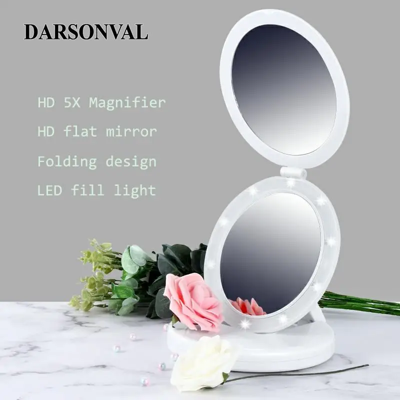 Светодиодный Профессиональный 5X Лупа светильник ed зеркала для макияжа с