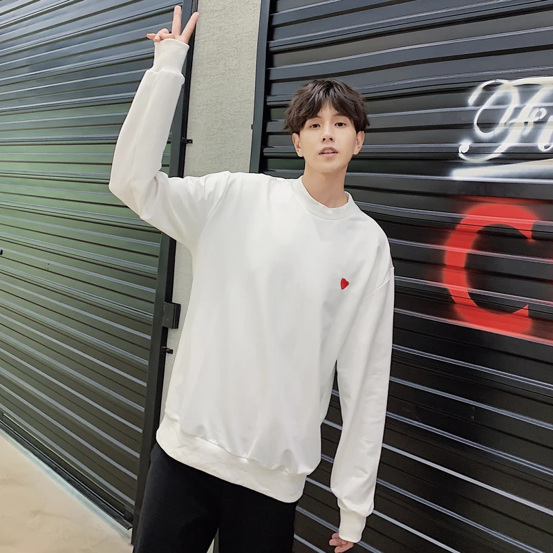 male hoodie Зимняя Блузка мини толстовки с капюшоном повседневные топы с длинными рукавами и принтом «любовь», белые топы с открытыми плечами, туника, Одинаковая одежда для пар - Цвет: male hoodie