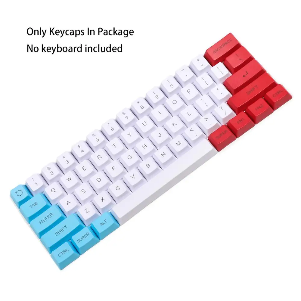 Настраиваемая клавиатура YMDK 61 ANSI OEM профиль толстая PBT колпачок для механической