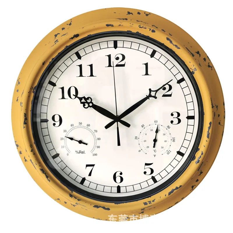 

Luxury Large Wall Clock Vintage Metal Clocks Wall Home Decoration Silent Watches Creative Bathroom Kitchen Living Room Decor