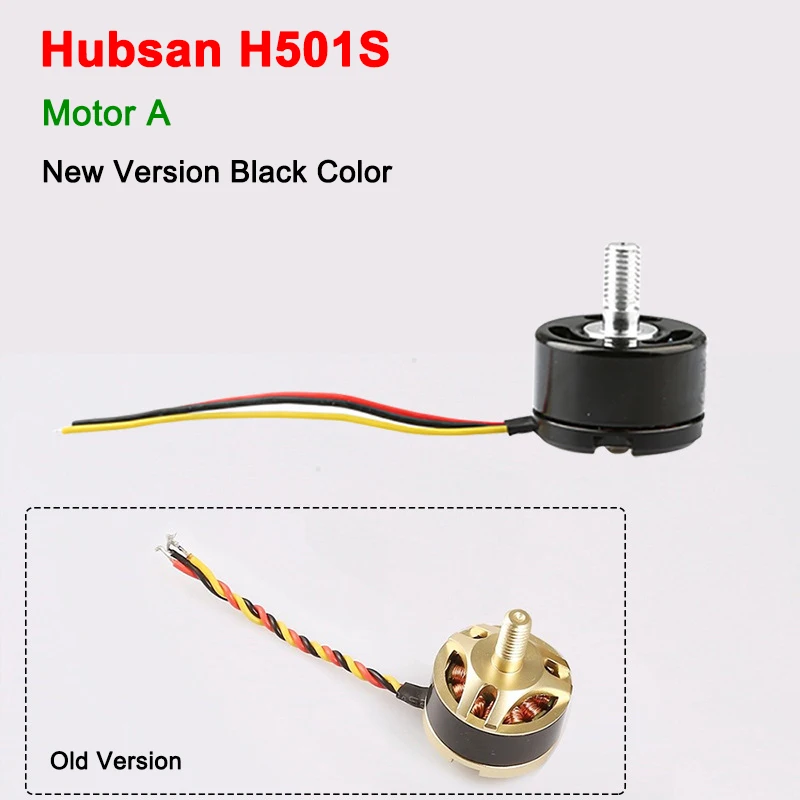 

Hubsan H501S новая версия двигателя A / B запасная часть для радиоуправляемого дрона H501A H501C квадрокоптера CW CCW аксессуары для двигателя