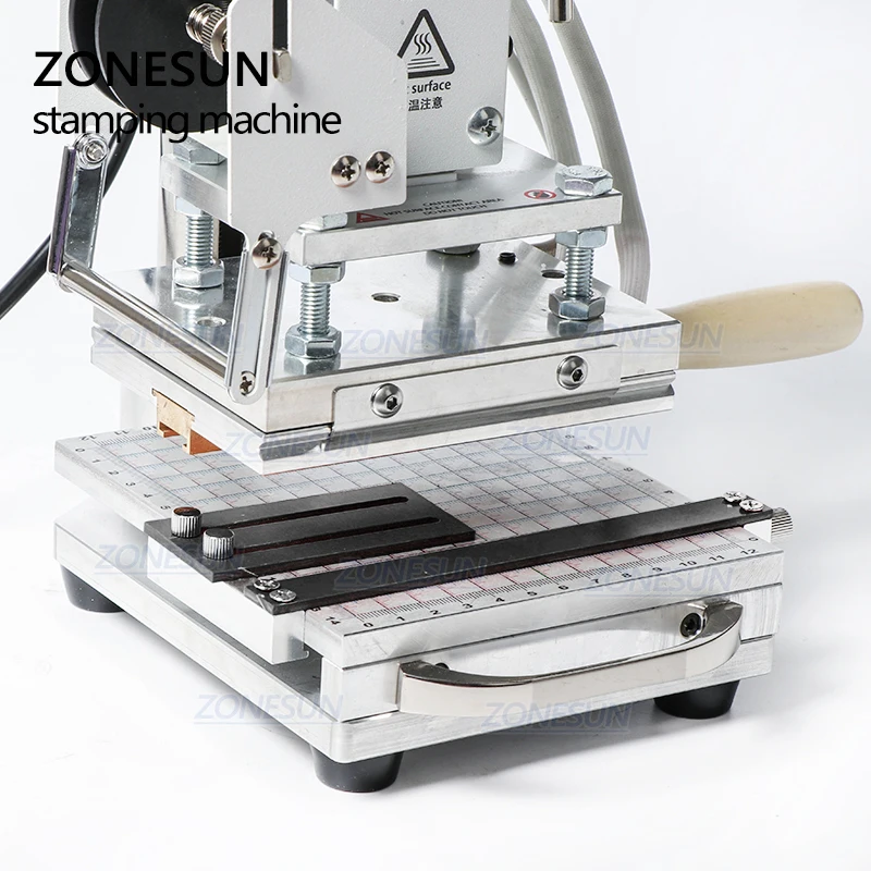 ZONESUN ZS110 slideable workbench цифровая машина для горячего тиснения фольгой кожа тиснение
