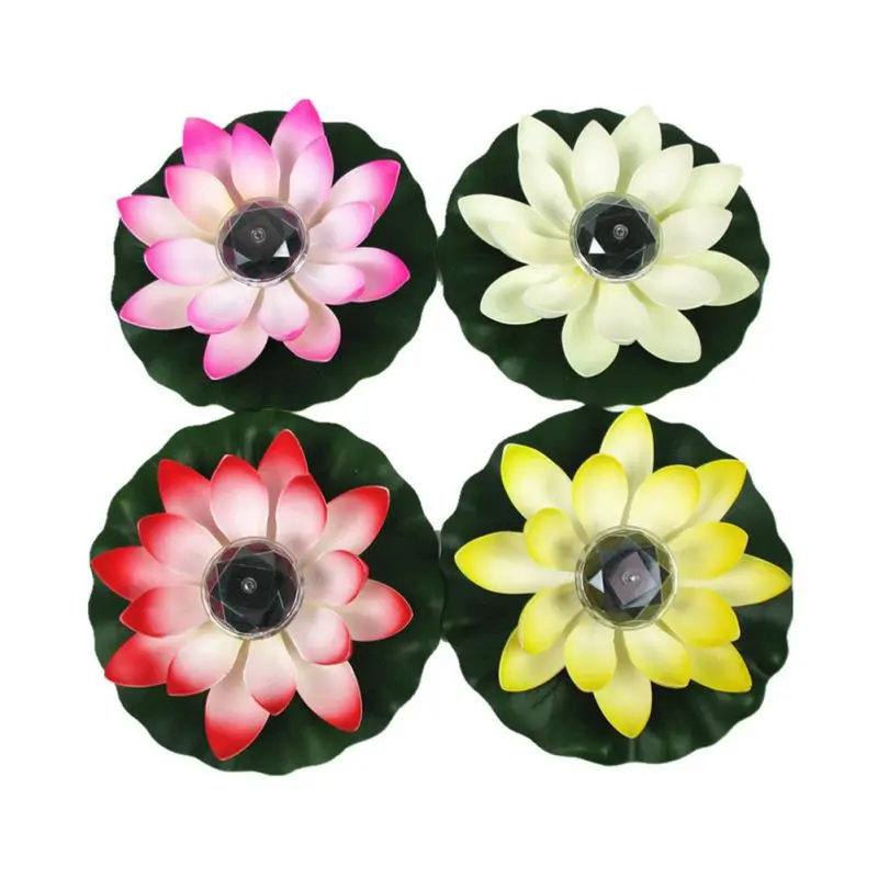 

Artifical Lotus Solar Lamp Led Night Light Pool Landscape Festive Party LED Lotus Lamp Home Garden Decoration