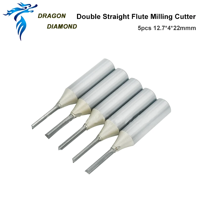 CNC Straight End Mill Double Flute Slot woodworking insert router Tool solid carbide TCT end milling cutter MDF PVC | Инструменты