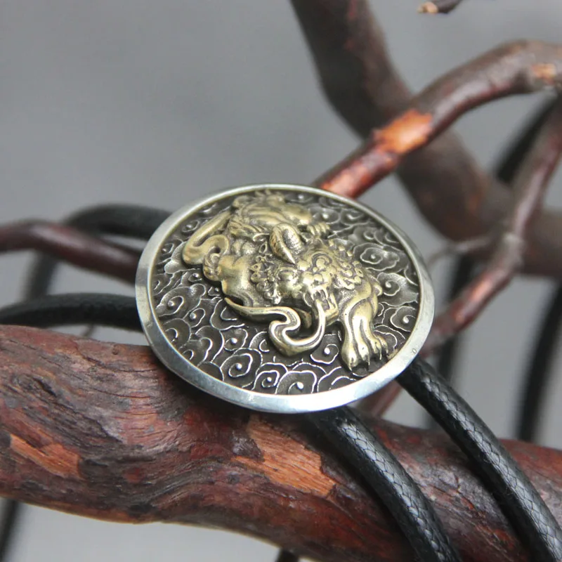 

Original design bolotie alloy pendant Chinese Ink bolo tie for men personality neck tie fashion accessory