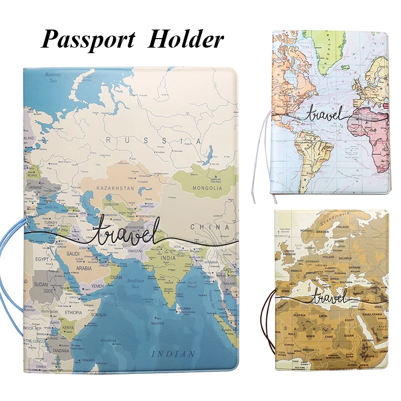 

Passport Case Convenient Multifunctional Protective Clip Travel Map Passport Holder Air Ticket Passport Package Passport Bag