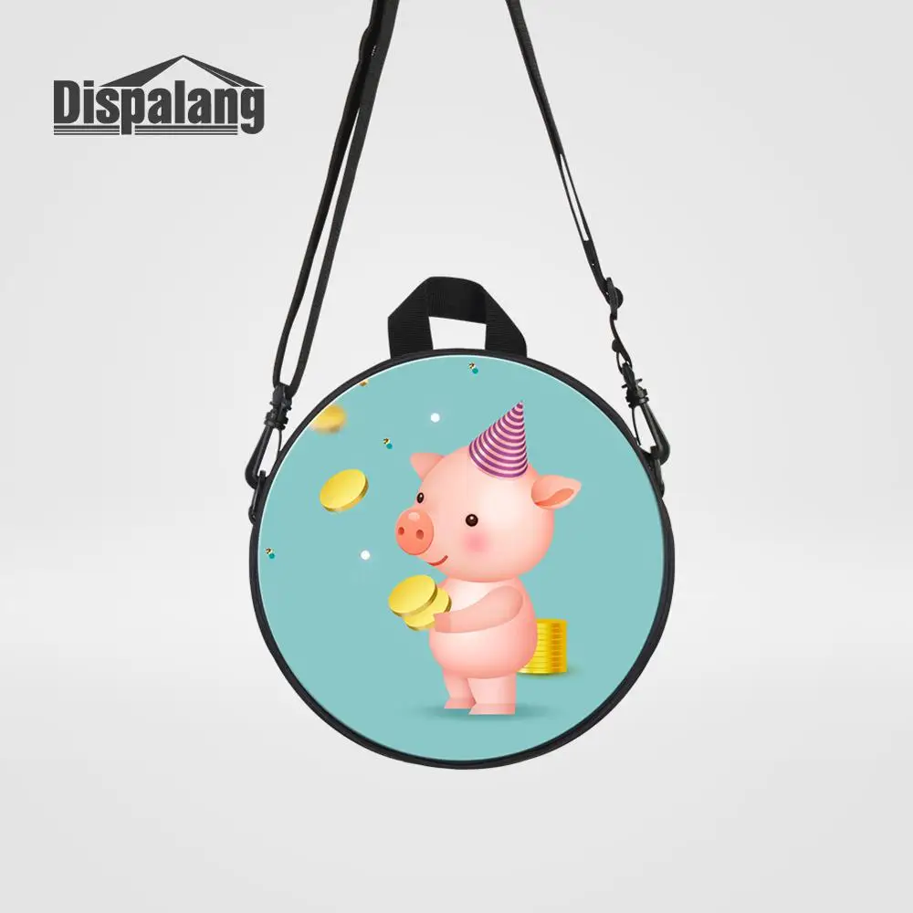 Backpack31 Dispalang новые Мультяшные детские сумки-мессенджеры с принтом лисы для девочек милые животные круглые Rugtas детские мини сумки через плечо - Цвет: Backpack31