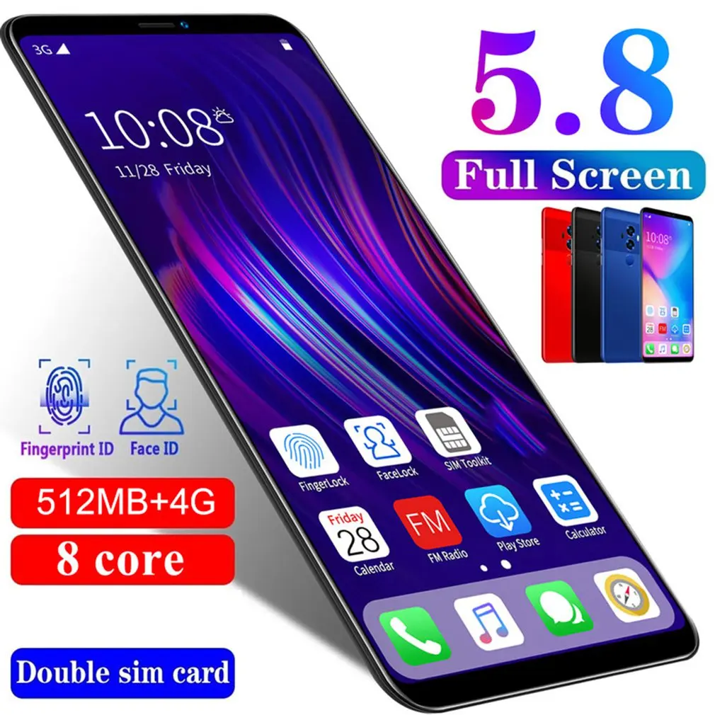 Смартфон M10 полноэкранный 5 8 дюйма ядер 512 + 4G флэш память|Рации| |