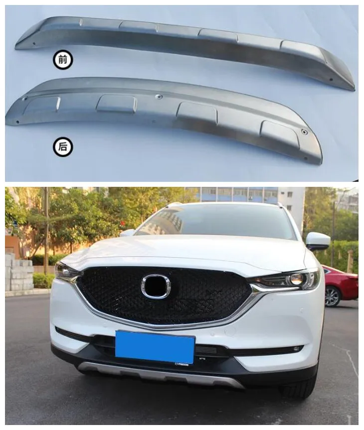 

Stainless steel Car Front Rear Bumper Protector Guard Plate Fits For MAZDA CX-5 CX5 2017 2018 2019