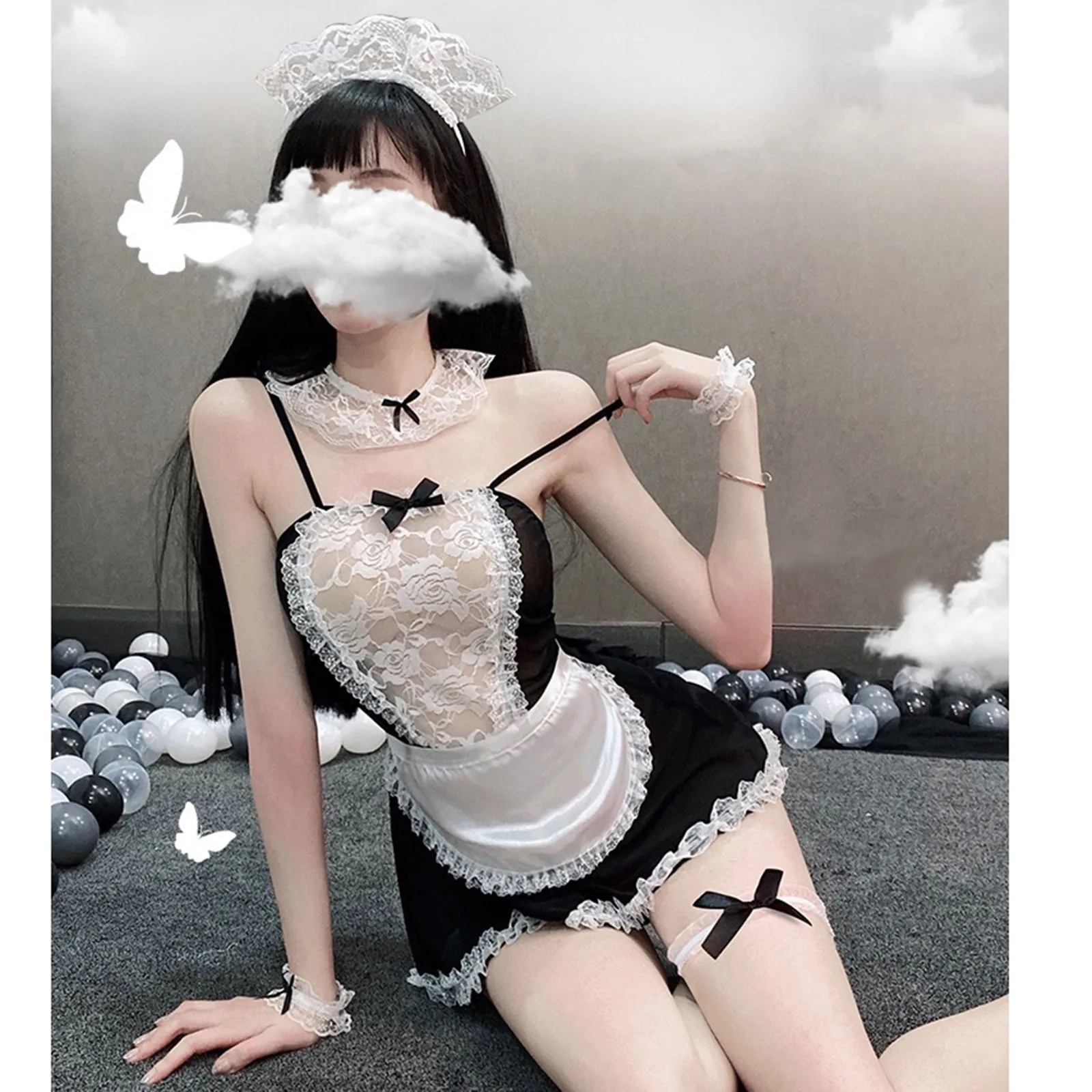 7 шт./комплект женское платье-униформа для ролевых игр |