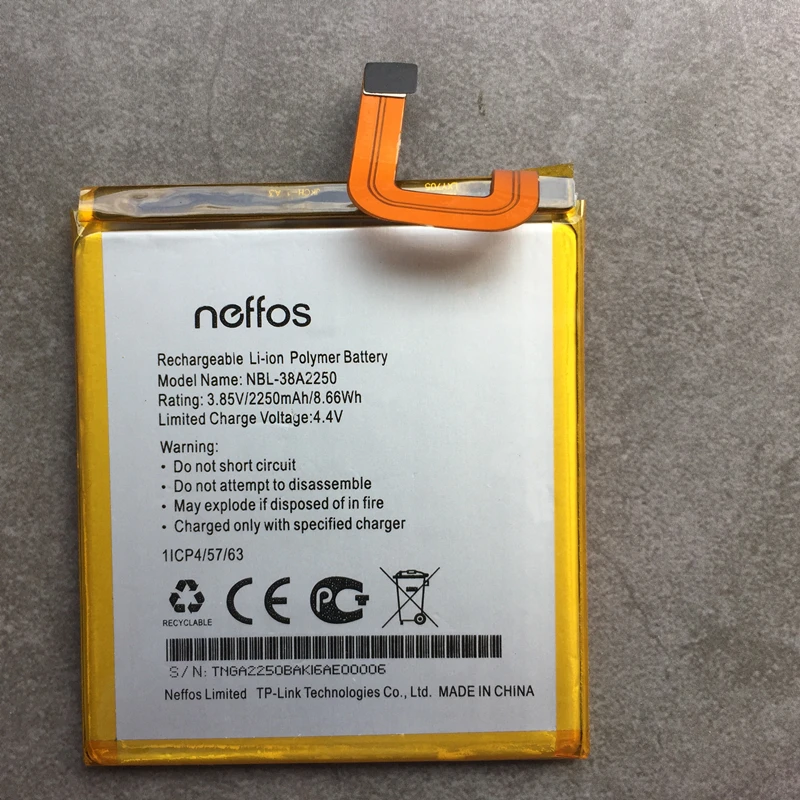 Новый оригинальный аккумулятор 2250 мАч для планшетов TP link Neffos x1 32 ГБ