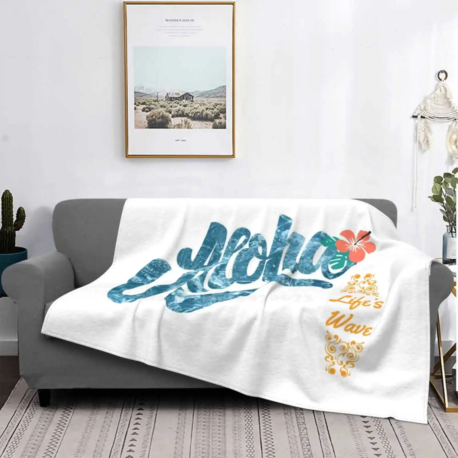 

Удобный диван-кровать Aloha Life'S Wave высшего качества, мягкое одеяло, поверхность для серфинга, доска для серфинга, Калифорния, пляж, океан, серфе...