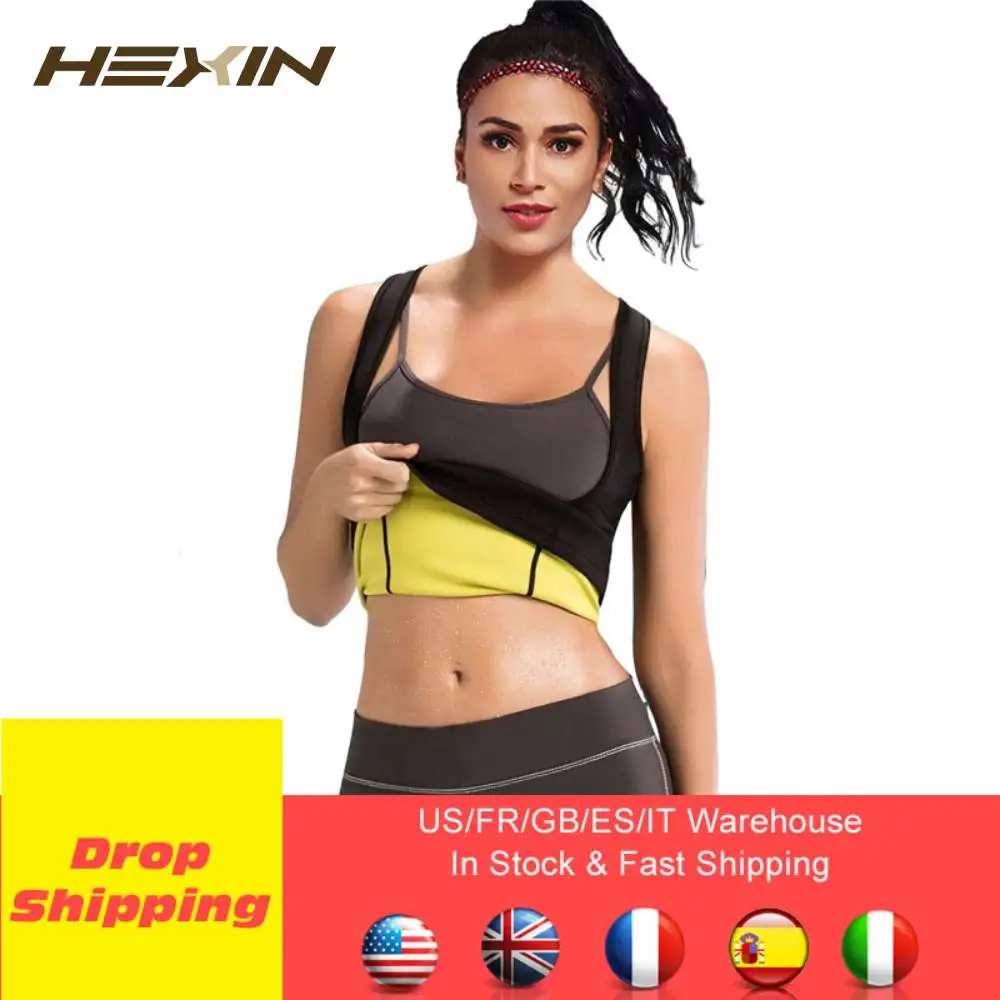 Размера плюс S 6XL Для женщин неопрена для похудения мужчин Traine пуш ап жилет