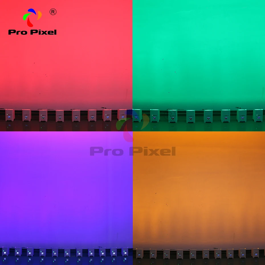 12 шт. беспроводной сценический светильник с аккумулятором Power RGBWA UV 6 в 1