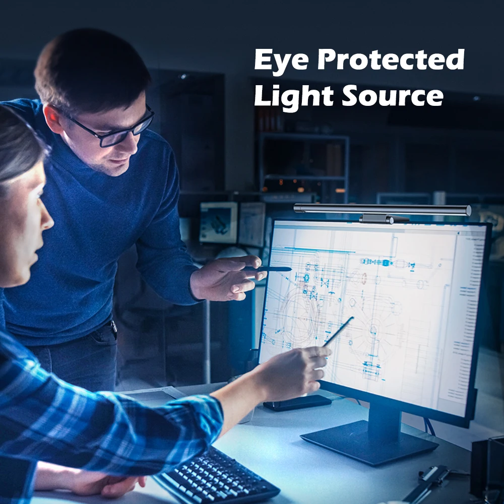 Настольная лампа для чтения с питанием от USB 5 В регулируемый светодиодный экран