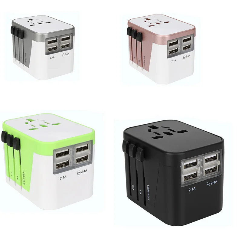 4 usb-порта высокоскоростное зарядное устройство 3 А Универсальный дорожный