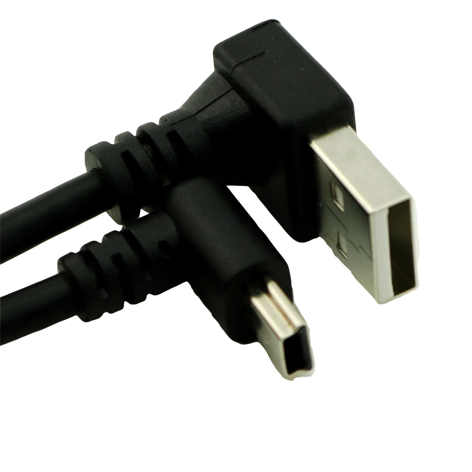 10 шт. USB 2 0 A Мужской Угол вниз под углом 90 ° мини 5 Pin B адаптер кабель 25