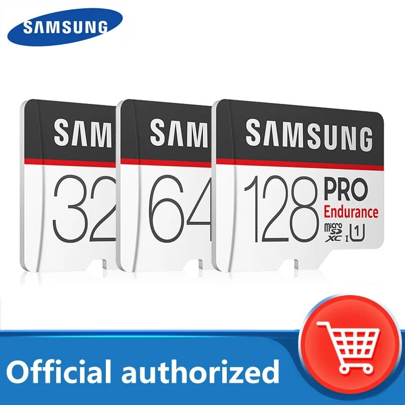 100% оригинальный SAMSUNG карты памяти MicroSD PRO выносливость 32G 100 МБ/с. 128 Карта SDXC SDHC C10 TF