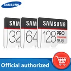 100% Оригинал SAMSUNG TF карта MicroSD PRO выносливость 32 Гб 100 МБс. 128 ГБ SDXC SDHC C10 TF карта UHS-I 64 Гб флэш-памяти