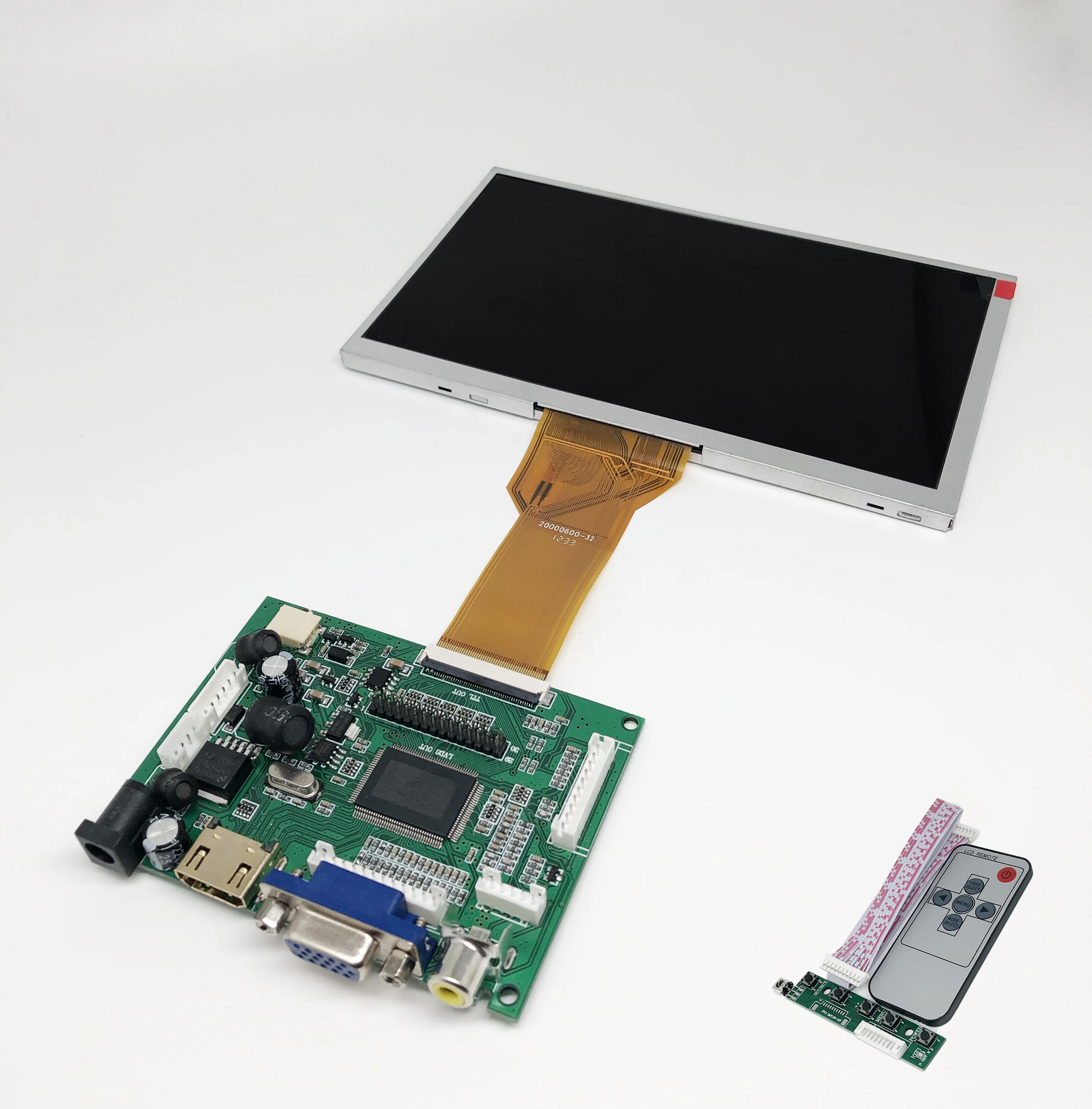 ЖК-монитор 7 дюймов AT070TN94 AT070T92 800*480 с пультом ДУ плата управления HDMI VGA для Lattepanda