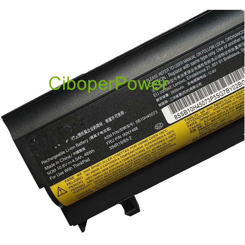 Оригинальный аккумулятор для ноутбука L560 L570 SB10H45073 SB10H45074 SB10H45071 00NY486