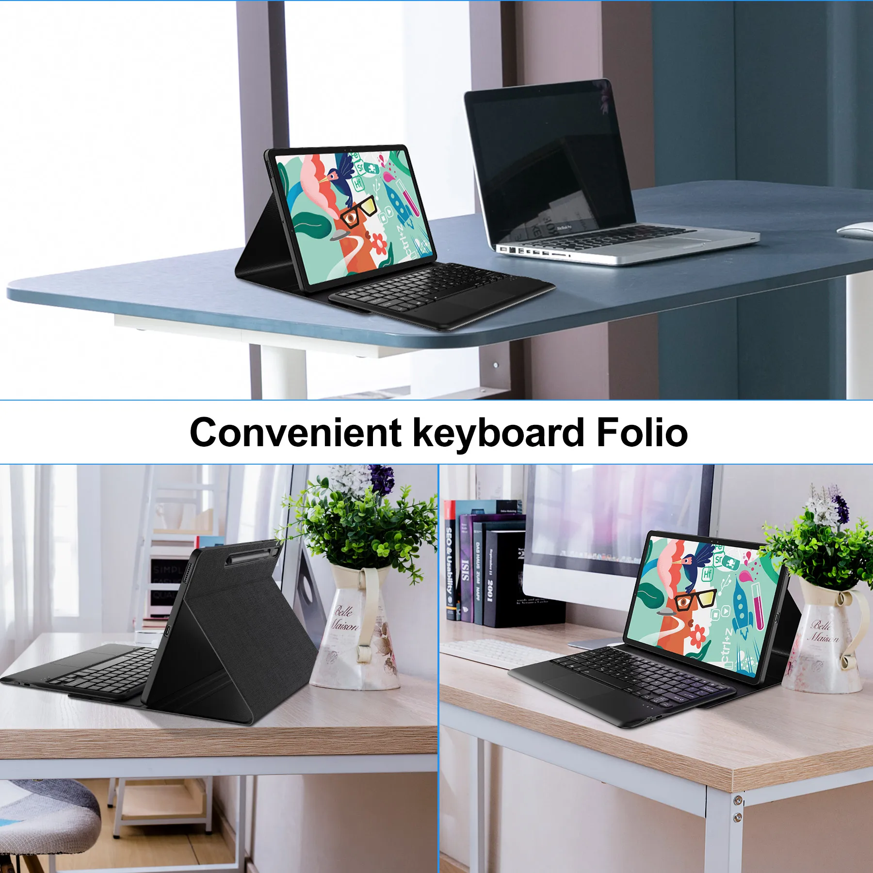 7 color backlit keyboard case for samsung galaxy tab s7 fe 12 4 tablet cover layout bluetooth keyboard deukus free global shipping